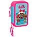Plumier Triplo Divas Azzurro 12.5 X 19.5 X 5.5 Cm (36 Pezzi) - Foto miniatura 1