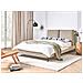Letto Velluto A Coste Melle 140 X 200 Cm Tortora - Foto miniatura 1