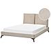 Letto Velluto A Coste Melle 140 X 200 Cm Tortora - Foto miniatura 6