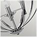 Lampadario Industrial Nordico Mondo Acciaio Cromo Lucido Vetro 8 Luci G9 3 Led - Foto miniatura 4