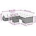 Set Divani Da Giardino 11 Pz Con Cuscini In Polyrattan Nero - Foto miniatura 9