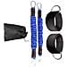 Set Di Fasce Di Resistenza Con Cinturini Per Le Gambe Per L'allenamento Di Taekwondo Blue  70-80lb - Foto miniatura 2