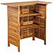 Tavolo Da Bar 110x50x105 Cm In Legno Massello Di Acacia - Foto miniatura 3