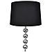 Lusso Casadino -  Lampada Da Pavimento Supporto Alto Decorazione A 4 Sfere Nera - Foto miniatura 1