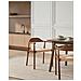 Set Di 2 Sedie Da Pranzo Oakdale Legno Marrone Scuro /beige - Foto miniatura 1