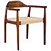 Set Di 2 Sedie Da Pranzo Oakdale Legno Marrone Scuro /beige - Foto miniatura 3
