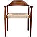 Set Di 2 Sedie Da Pranzo Oakdale Legno Marrone Scuro /beige - Foto miniatura 4