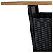 Set Bar da Giardino 5 pz con Cuscini in Polyrattan Nero - Foto miniatura 7