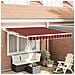 Tenda da Sole Rigato arancione e marrone 3,5 x 2,5 m - Foto miniatura 2
