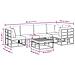 Set Divano da Giardino con cuscino 6 pcs Nero Alluminio - Foto miniatura 9