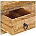 Tavolino Da Salotto 90x45x35 Cm In Legno Massello Di Mango - Foto miniatura 4