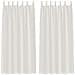 Tende con tende 2 pcs Crema Poliestere - Foto miniatura 1