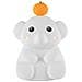 Simpatica Luce Notturna A Forma Di Elefante Bianco - Lampada Da Comodino In Silicone Morbido Con Controllo Touch E Luminosità Regolabile - Foto miniatura 1