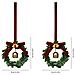 Set Di 2 Campane Per Albero Di Natale Con Foglie Verdi - Ornamenti Festivi Per Decorazioni Natalizie - Foto miniatura 1