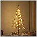 Albero di Natale in legno con supporto Marrone 150 cm Bambù - Foto miniatura 2