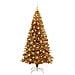 Albero di Natale con 300 LED con supporto Oro 210 cm PET - Foto miniatura 3