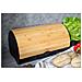 2738 Modern Black Metal and Bamboo Bread Box - Foto miniatura 2