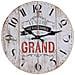 Orologio Da Parete In Legno Bianco D34x2h - Foto miniatura 1