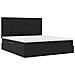 Letto con contenitore e materasso Nero 160 x 200 cm Velluto - Foto miniatura 5
