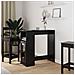 Tavolo da bar Rovere Nero 101 x 40 x 103,5 cm Legno multistrato - Foto miniatura 2