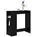 Tavolo da bar Rovere Nero 101 x 40 x 103,5 cm Legno multistrato - Foto miniatura 3