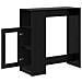 Tavolo da bar Rovere Nero 101 x 40 x 103,5 cm Legno multistrato - Foto miniatura 4