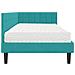 Struttura Letto Angolare con Materasso 2 pcs Turchese Velluto - Foto miniatura 8