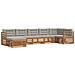 Set divani con cuscino 7 pcs Grigio Naturale e Chiaro - Foto miniatura 1