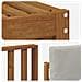 Set divani con cuscino 6 pcs Grigio Naturale e Chiaro - Foto miniatura 5