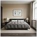 Duvet Invernale Grigio chiaro 200 x 240 cm Microfibra - Foto miniatura 4