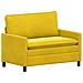 Divano Giallo 126 x 81 x 87,5 cm Velluto - Foto miniatura 1
