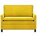 Divano Giallo 126 x 81 x 87,5 cm Velluto - Foto miniatura 3