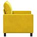 Divano Giallo 126 x 81 x 87,5 cm Velluto - Foto miniatura 4