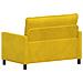 Divano Giallo 126 x 81 x 87,5 cm Velluto - Foto miniatura 5
