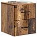 Mobiletto da notte a muro 2 pcs Legno antico 34,5 x 33 x 40 cm - Foto miniatura 2