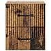 Mobiletto da notte a muro 2 pcs Legno antico 34,5 x 33 x 40 cm - Foto miniatura 5