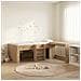 Letto alto per bambini con scrivania 2 pz Rovere Artigianale - Foto miniatura 2