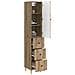 Set di armadi 2 pcs 33 x 34,5 x 90 cm Legno ingegnerizzato - Foto miniatura 2