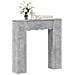 Cornice per camino Grigio Cemento 102 x 20 x 102 cm - Foto miniatura 3