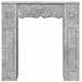 Cornice per camino Grigio Cemento 102 x 20 x 102 cm - Foto miniatura 4
