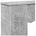 Cornice per camino Grigio Cemento 102 x 20 x 102 cm - Foto miniatura 7