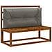 Cuscino per schienale di pallet VIANEN 100% Poliestere Grigio - Foto miniatura 2