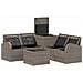 Set di divani 6 pz Grigio e Grigio Scuro - Foto miniatura 4