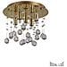 Lampada Da Soffitto Moonlight Pl5 Oro Max 5 X 40w G9 - 240v - Foto miniatura 1