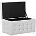 Pouf Ottomano Con Contenitore In Pelle Bianca Michigan - Foto miniatura 19