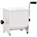 Impastatrice Carne Manuale E Coperchio Argento 20l Acciaio Inox - Foto miniatura 3