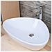 Lavabo Da Appoggio Ceramica Bianco Triangolare Lavandino Arredo Bagno *** Misure : 58x39x14 Cm - Foto miniatura 1