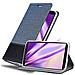 Custodia Compatibile Con Lenovo Google Nexus 6 / 6x In Blu Scuro Nero - Coperchio Protettiva Con Chiusura Magnetica, Funzione Stand E Tasca Per Le Carte - Foto miniatura 1