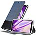Custodia Compatibile Con Lenovo Google Nexus 6 / 6x In Blu Scuro Nero - Coperchio Protettiva Con Chiusura Magnetica, Funzione Stand E Tasca Per Le Carte - Foto miniatura 4