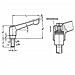 Leva Di Bloccaggio Regolabile Con Filettatura Femmina - gn 300, Jack In Acciaio Brunito, Manico Di Zinco Pressofuso Nero, Rivestito In Plastica, Nero, Gn 300-63-m8-sw - Foto miniatura 3
